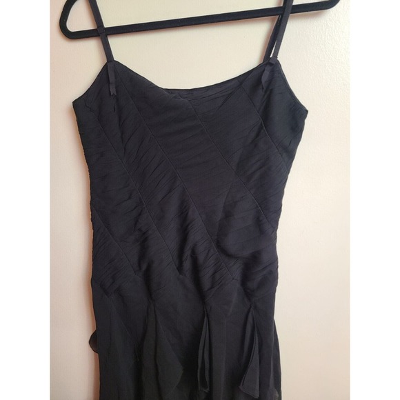 Vintage Maxazria Collection Women's Dress Spaghetti Straps Black Size 10 - Picture 4 of 12